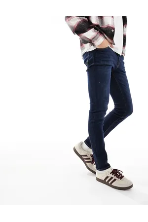 JACK & JONES Intelligence - Liam - Skinny-fit jeans in blauwe wassing