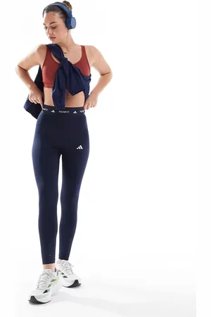 adidas Adidas - Training - Techfit - Vormende 7/8 legging in marineblauw