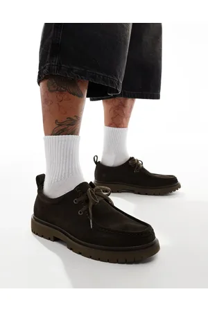 Calvin Klein Hybride veterschoenen met mocassinnaad in bruin