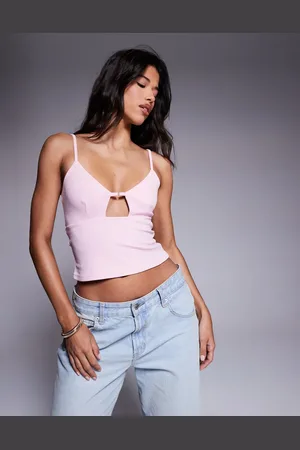 ASOS Camitop met gevormde cups in lichtroze