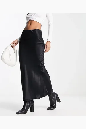 Stradivarius Schuingesneden midi rok in