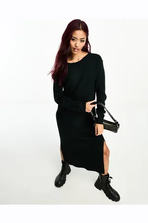 VERO MODA Gebreide midi trui-jurk in