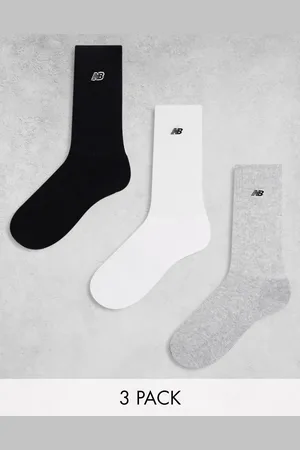New Balance Set van 3 paar halfhoge sokken met geborduurd logo in multi