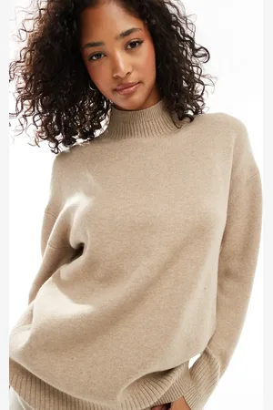 VERO MODA Premium oversized coltrui in beige