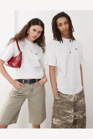 Vans Oversized T-shirt met logo links op de brost in