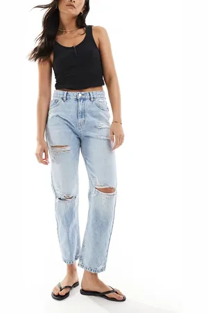 Pull&Bear Mom jeans met hoge taille in