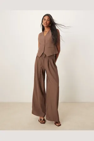Y.A.S Broek met wijde pijpen en hoge taille in , deel van co-ord set