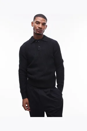 MANGO Gebreid poloshirt in