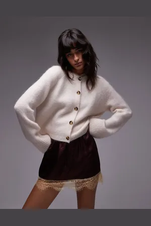 & OTHER STORIES Gebreid vest van mohair- en wolmix in gebroken