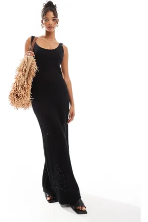 4th & Reckless Gebreide maxi strandjurk in