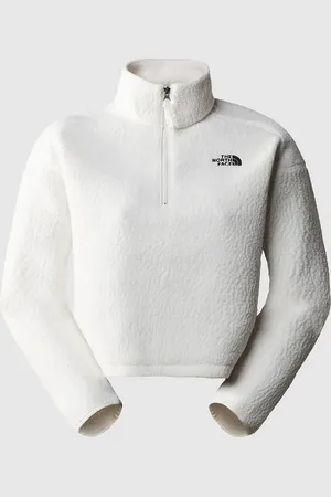The North Face Hoogpolige cropped fleece in gebroken , exclusief bij ASOS