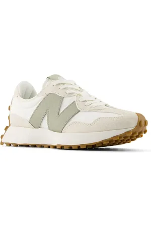New Balance 327 - Sneakers in en beige met lichtgroene details