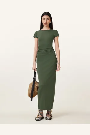 AllSaints Katarina - Jurk met korte mouwen in geweer