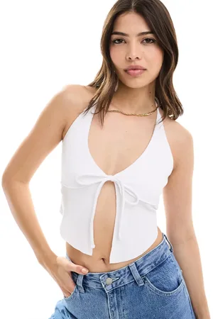 Cotton On Cotton On - Cropped camitop met halternek in