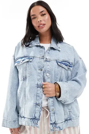 VERO MODA Tessa - Oversized denim jack in lichtblauwe wassing