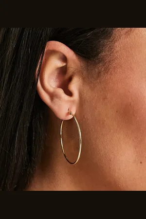 Pieces® 18k vergulde grote oorbellen in