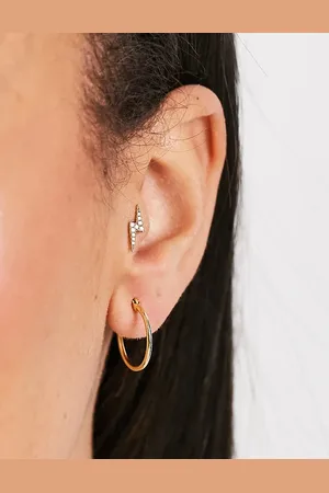 Pieces® 18K vergulde kleine oorringen in