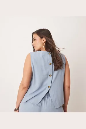 ASOS Curve - Shell top met linnen in , deel van co-ord set