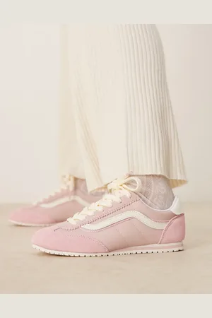 Vans Super Lowpro - Suède sneakers in lichtroze