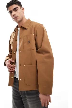 Carhartt Jack van imitatiesuède met zak in