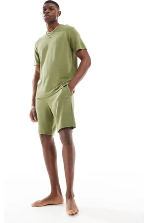 HUGO BOSS BOSS - Bodywear - Geribbeld T-shirt in , deel van co-ord set