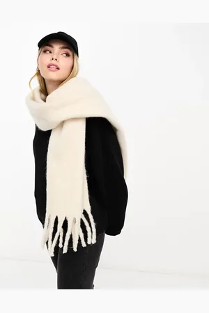 VERO MODA Bouclé sjaal in crème