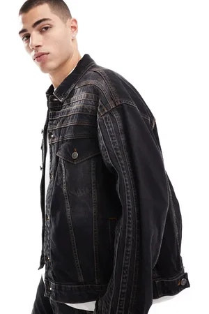 ASOS Denim jack met naaddetails in gewassen , deel van co-ord set