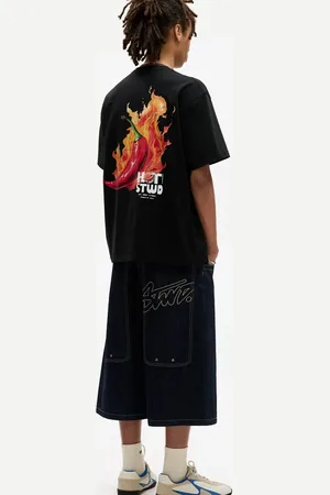 Pull&Bear T-shirt met korte mouwen en peperafbeelding in