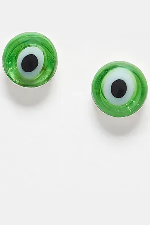 Kingsley Ryan Oorknopjes met oogje in groen