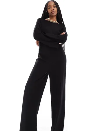 ONLY Jumpsuit met lage ronde achterkant en losse pasvorm in