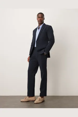 Abercrombie & Fitch Klassieke seersucker pantalon in , deel van co-ord set