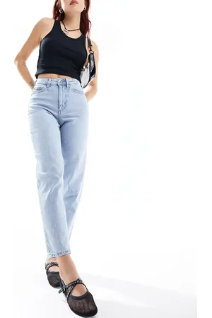 VERO MODA Tessa - Mom jeans met hoge taille in lichtblauw denim