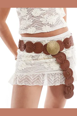 Stradivarius Riem van imitatiesuède met muntmodel in