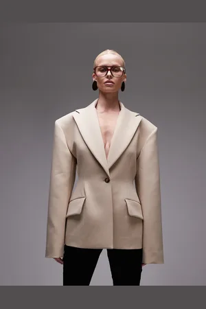 ASOS Getailleerde blazer in camel