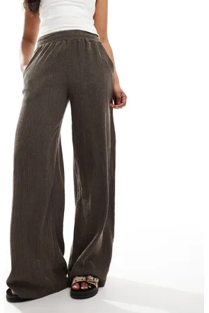 ASOS Broek met wijde pijpen en textuur in