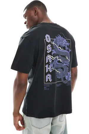 Only & Sons Ruimvallend T-shirt met print van draak in