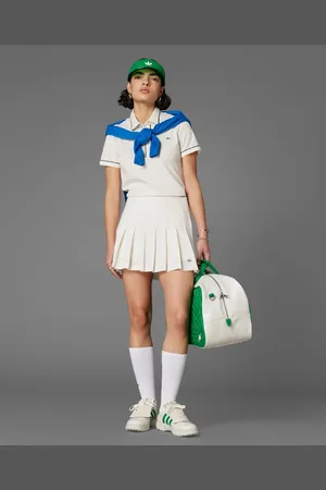 adidas Adidas Originals - Golf-skort met plooien in krijtwit