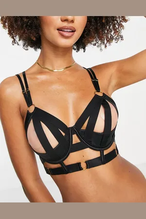 Hunkemöller Athena - Bh met smalle bandjes, open cups en lange pasvorm in