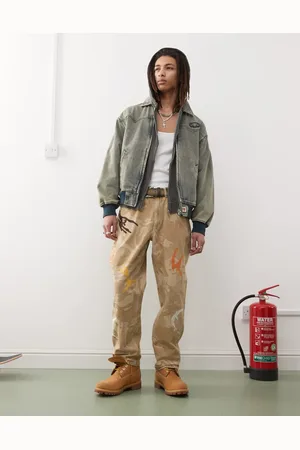 A Bathing Ape Aape By A Bathing Ape - Camo jeans in beige