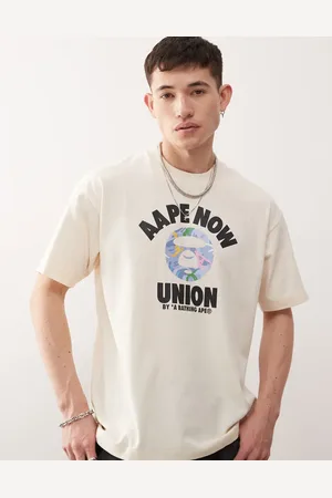 A Bathing Ape AAPE By A Bathing Ape - T-shirt met Union-logo in gebroken