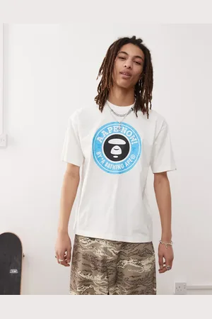 A Bathing Ape Aape By A Bathing Ape - T-shirt met logoprint op de borst in gebroken