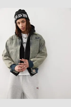 A Bathing Ape Denim westernjack met borduursel op de achterkant in vintage wassing
