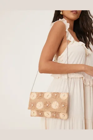 True Decadence Envelopvormige clutch met bloemen in