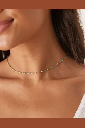 ASOS Ketting van waterbestendig roestvrij staal met kraaltjes
