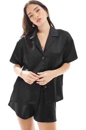 ASOS Satijnen overhemd in , deel van co-ord set