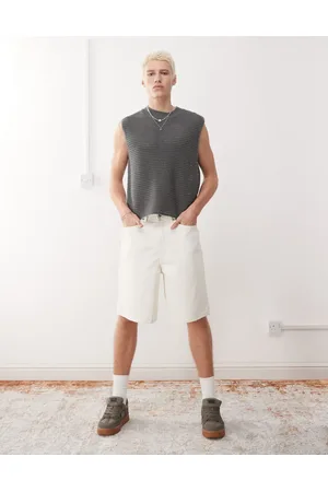 Vans Check-5 - Baggy denim short in gebroken