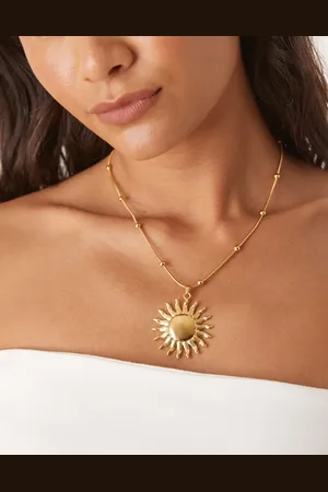 ASOS Ketting van waterbestendig roestvrij staal met zonnehanger in goudkleur