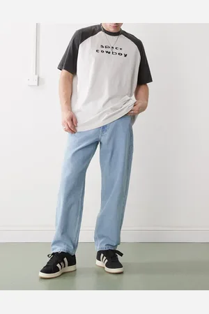 A Bathing Ape Aape By A Bathing Ape - Jeans met losse pasvorm in lichte wassing