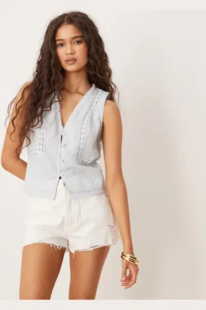ASOS Gilet met kanten afwerking in