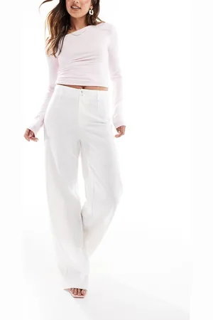 Bershka Elegante broek met wijde pijpen in